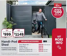 Stratco Handi-Pod Shed HP2 offer