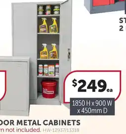 Stratco Stratco 2 Door Metal Cabinets offer