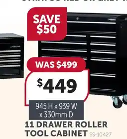 Stratco 11 Drawer Roller Tool Cabinet offer