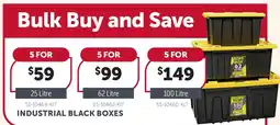 Stratco Industrial Black Boxes 62 Litre offer