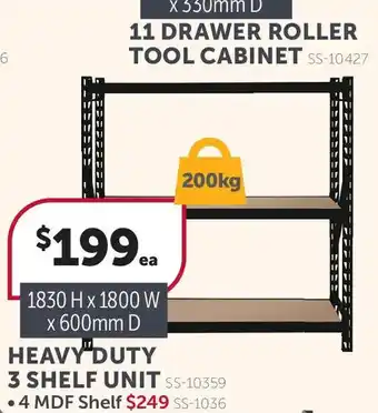 Stratco Heavy Duty 3 Shelf Unit SS-10359 offer