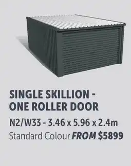 Stratco Skillion/Flat Roof Single Skillion - One Roller Door offer