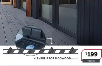 Stratco Klevaklip For Modwood offer