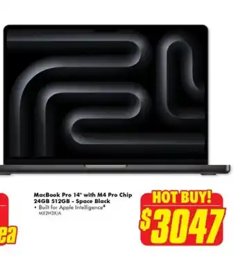 The Good Guys MacBook Pro 14" with M4 Pro Chip 24GB 512GB - Space Black offer