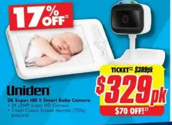 The Good Guys 2K Super HD 5 Smart Baby Camera offer