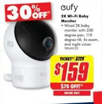 The Good Guys 2K Wi-Fi Baby Monitor offer