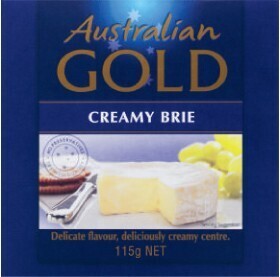 Coles Australian Gold Camembert or Brie 115g offer