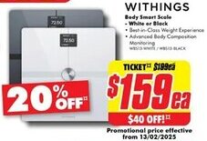 The Good Guys Body Smart Scale  White or Black offer