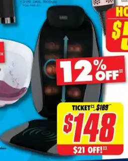 The Good Guys Shiatsu Pro Plus Massage Cushion offer