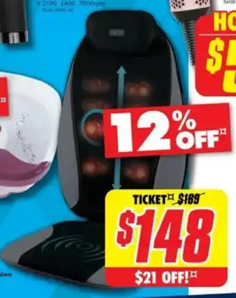 The Good Guys Shiatsu Pro Plus Massage Cushion offer