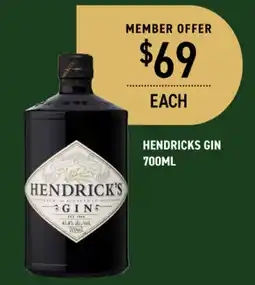 Dan Murphy's Hendricks gin offer