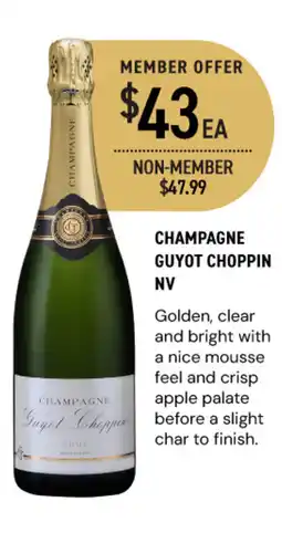 Dan Murphy's Champagne guyot choppin nv offer