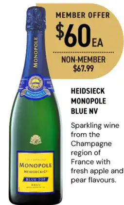 Dan Murphy's Heidsieck monopole blue nv offer