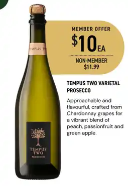 Dan Murphy's Tempus two varietal prosecco offer