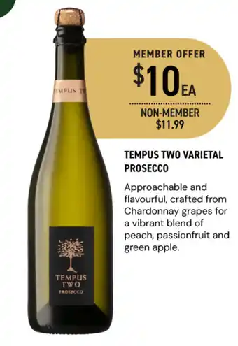 Dan Murphy's Tempus two varietal prosecco offer