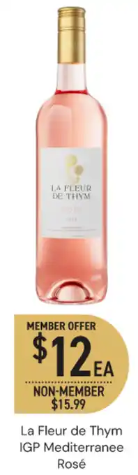 Dan Murphy's La Fleur de Thym IGP Mediterranee Rosé offer