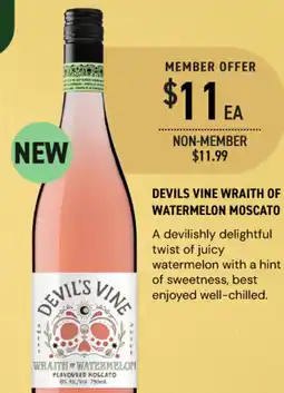 Dan Murphy's Devils vine wraith of watermelon moscato offer