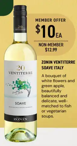 Dan Murphy's Zonin ventiterre soave italy offer