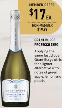 Dan Murphy's Grant burge prosecco zero offer