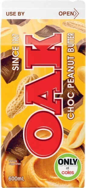 Coles Oak Flavoured Milk 600mL offer