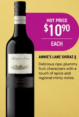 Dan Murphy's Annie's lane shiraz offer