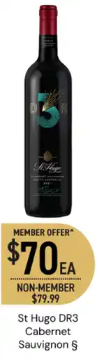 Dan Murphy's St Hugo DR3 Cabernet Sauvignon offer