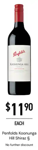 Dan Murphy's Penfolds Koonunga Hill Shiraz offer