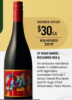 Dan Murphy's St hugo daniel ricciardo red offer