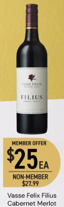 Dan Murphy's Vasse Felix Filius Cabernet Merlot offer