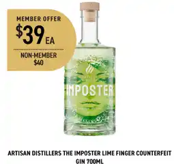 Dan Murphy's Artisan distillers the imposter lime finger counterfeit stomping ground footloose alcohol free pale ale offer