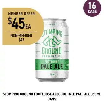 Dan Murphy's Artisan distillers the imposter lime finger counterfeit stomping ground footloose alcohol free pale ale offer