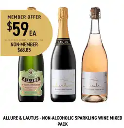 Dan Murphy's Allure & lautus - non-alcoholic sparkling wine mixed pack offer