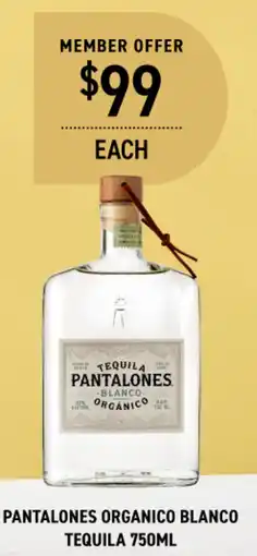 Dan Murphy's Pantalones organico blanco tequila offer