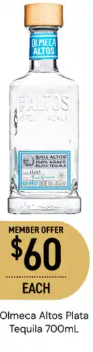 Dan Murphy's Olmeca Altos Plata Tequila offer