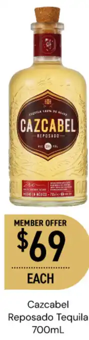 Dan Murphy's Cazcabel Reposado Tequila offer