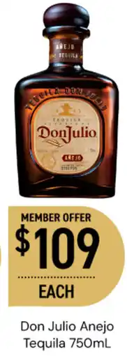 Dan Murphy's Don Julio Anejo Tequila offer