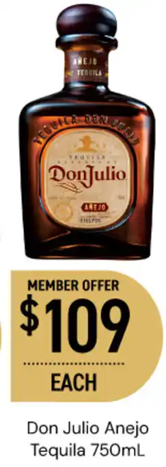 Dan Murphy's Don Julio Anejo Tequila offer