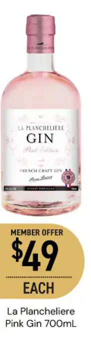 Dan Murphy's La Plancheliere Pink Gin offer