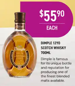 Dan Murphy's Dimple 12yo scotch whisky offer