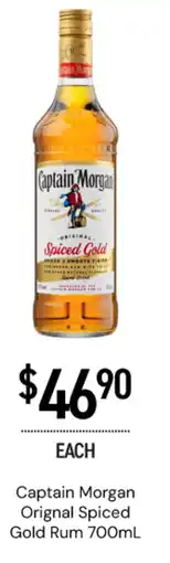 Dan Murphy's Captain Morgan Orignal Spiced Gold Rum offer