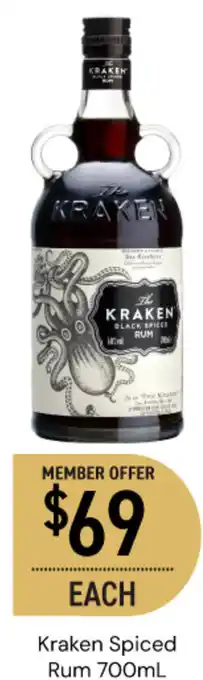 Dan Murphy's Kraken Spiced Rum offer