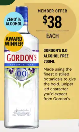 Dan Murphy's Gordon's alcohol free offer