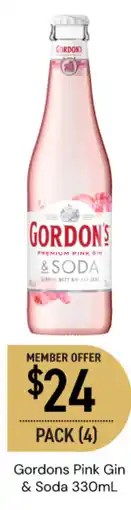 Dan Murphy's Gordons Pink Gin & Soda offer