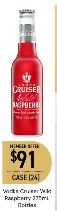 Dan Murphy's Vodka Cruiser Wild Raspberry offer