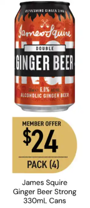 Dan Murphy's James Squire Ginger Beer Strong Cans offer