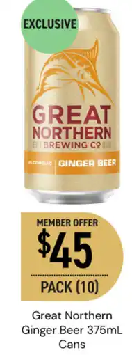 Dan Murphy's Great Northern Ginger Beer Cans offer