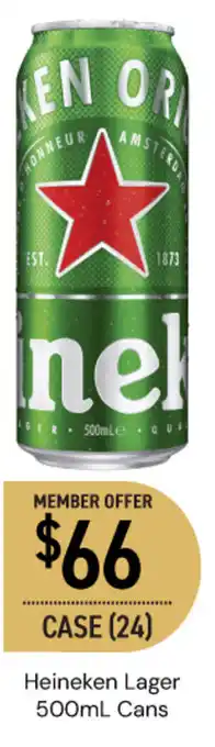 Dan Murphy's Heineken Lager Cans offer