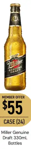 Dan Murphy's Miller Genuine Draft Bottles offer