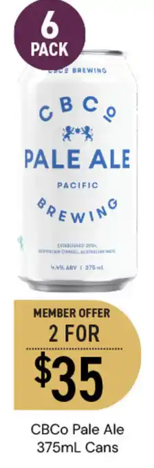 Dan Murphy's CBCO Pale Ale Cans offer