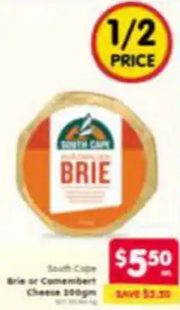 Spar Brie or Camembert Cheese offer